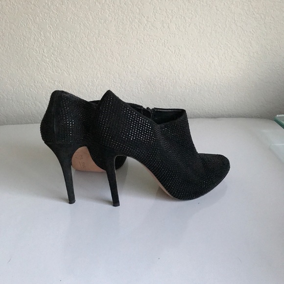 Leather embellished booties Sz 7,5 - Picture 2 of 13